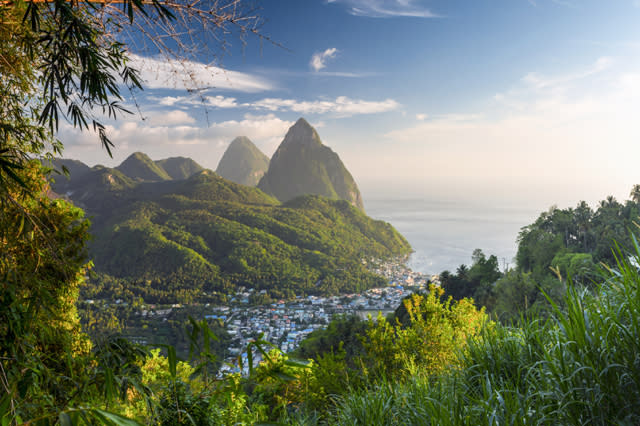 St Lucia, Petit and Gros Piton Mountains