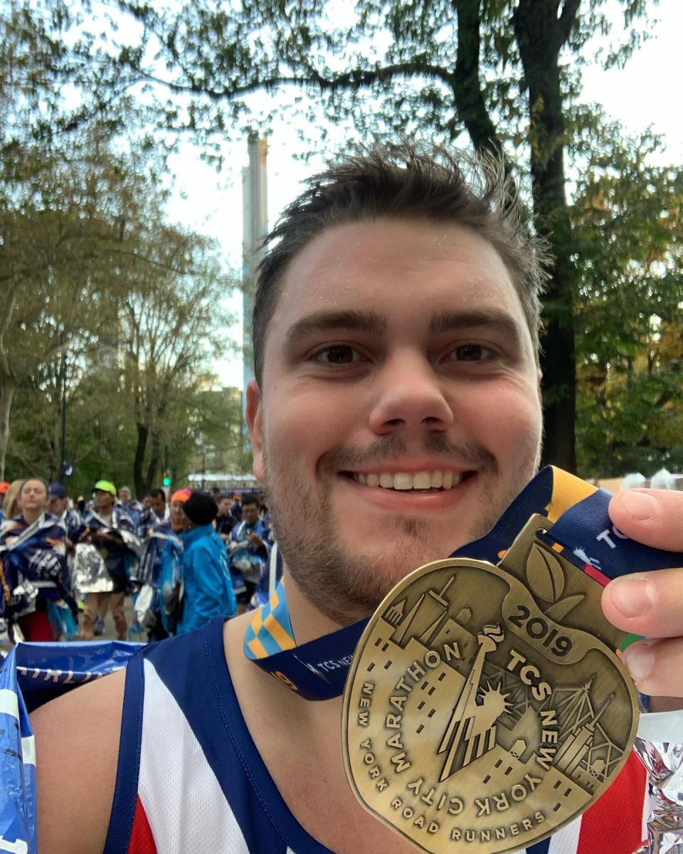 Dave Read, from Essex, pictured at the end of the New York Marathon (Dave Read)