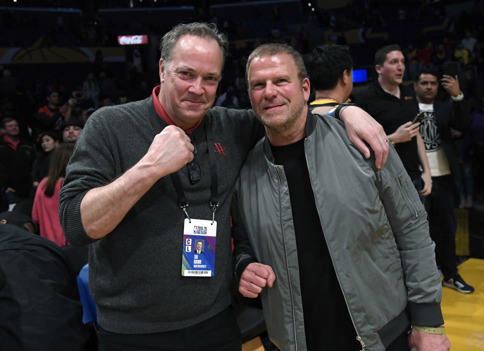 Rockets CEO Tad Brown and team owner Tilman Fertitta