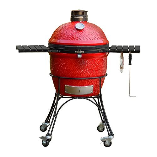 <p><strong>Kamado Joe</strong></p><p>amazon.com</p><p><strong>$1099.00</strong></p><p><a href="https://www.amazon.com/dp/B01INNA89S?tag=syn-yahoo-20&ascsubtag=%5Bartid%7C10054.g.40076959%5Bsrc%7Cyahoo-us" rel="nofollow noopener" target="_blank" data-ylk="slk:Shop Now;elm:context_link;itc:0;sec:content-canvas" class="link ">Shop Now</a></p><p><strong>Key Specs</strong><br></p><ul><li><strong>Cooking Surface</strong>: 256 square inches</li><li><strong>Dimensions <strong>(L x W x H)</strong></strong>: 26.4 x 26.4 x 36 inches</li><li><strong>Weight</strong>: 250 pounds</li></ul><p>It isn't easy to find a Kamado Joe grill with a decent sale price, so consider nearly 20 percent off the brand's super-popular Classic Joe II a big win. </p><p>The fire engine red ceramic grill features two-zone cooking and has racks that can be arranged in several configurations for everything from smoking to baking. It's designed with a multipanel firebox to help prevent cracks, as well as an air-lift hinge lid topped with a vent. </p><p>Other highlights include a thick wire mesh fiberglass gasket, slide-out ash drawer, and the grill is set on a cast-iron cart with locking wheels. There's also a grill gripper and ash tool thrown in. </p><p><strong><em>Model #: KJ23RHC</em></strong></p>