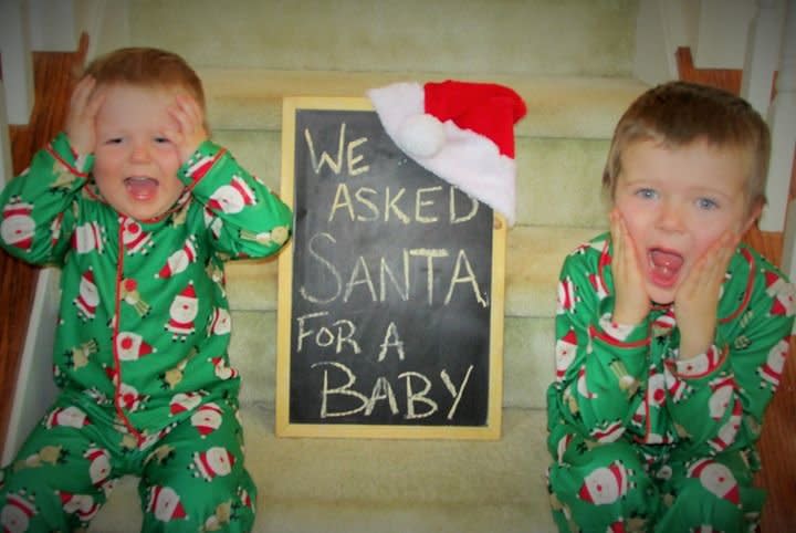 From baby bumps dressed in holiday lights to ugly-sweater parties, get inspired by these genius Christmas pregnancy announcement ideas submitted by happy parents-to-be.