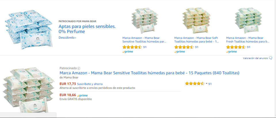 <p>Artículos para bebé. (Foto: Amazon). </p>