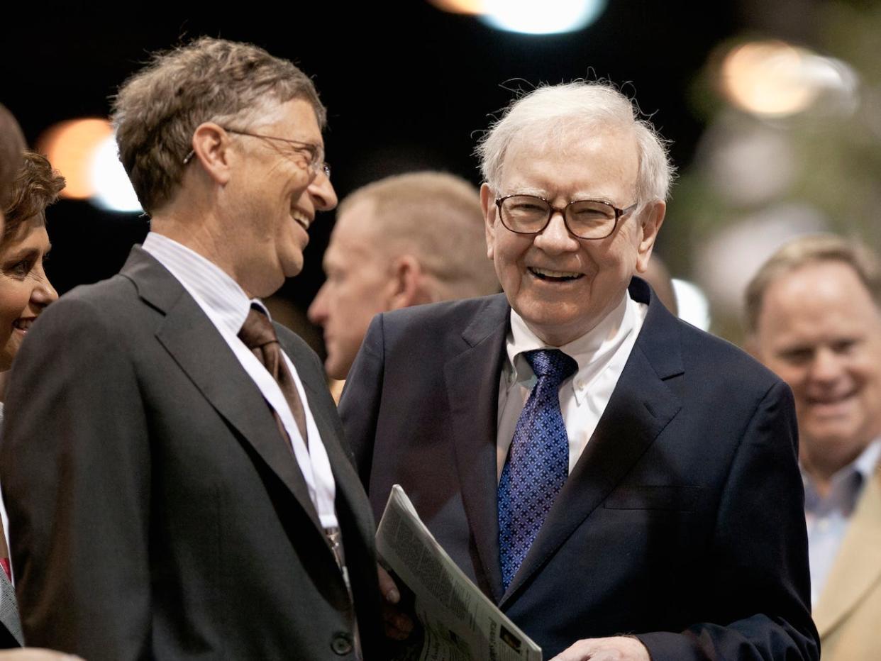 bill gates warren buffett laughing