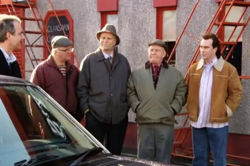 Vincent Friell, Greg Hemphill, Ford Kiernan, Gavin Mitchell, and Paul Riley in Still Game.