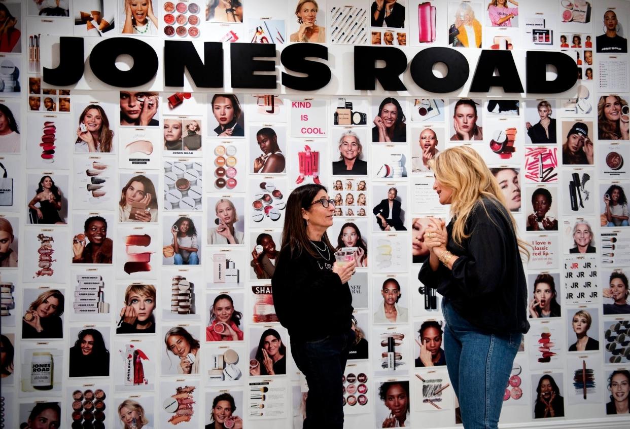 Cosmetics entrepreneur Bobbi Brown chats with Daphne Oz during the grand opening event in February of Jones Road.