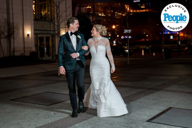 <p>Kathy Thomas Photography</p> Cam Arnold and Lauren Alaina on their wedding day