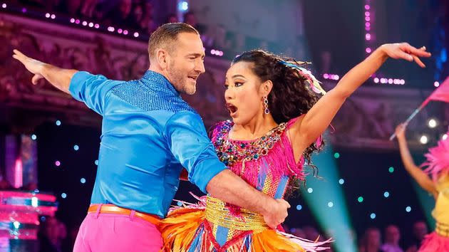 Will Mellor and Nancy Xu performing at Blackpool