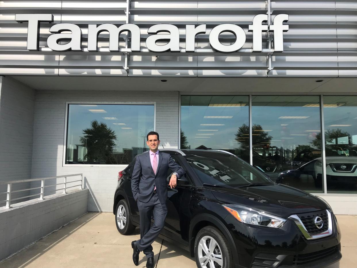 Eric Frehsee, Tamaroff Auto Group vice president, said customers will be able to subscribe to vehicles such as this 2019 Nissan Kicks through Mobiliti.