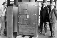 <p>At the start of the 20th century, the only way to keep food cold and fresh was to put it in an <strong>ice box</strong>. The problem with this was that the ice had to be replaced on a daily basis. Refrigeration units which kept the ice cold were developed, but in 1915 <strong>Alfred Mellowes</strong> (1879-1960) went a step further by creating a self-contained electric refrigerator in 1915, and setting up the <strong>Guardian Fridgerator Company</strong> to manufacture it the following year.</p><p>Guardian was initially very unsuccessful, but it was saved by GM President <strong>William Durant</strong> (1861-1947), who bought it in 1919. Now within the GM orbit, the renamed Frigidaire company became a market leader. The company's technology later helped GM's cars to be among the first to receive air-conditioning in the '50s. </p><p><strong>PICTURE</strong>: Frigidaire refrigerator in 1919</p>