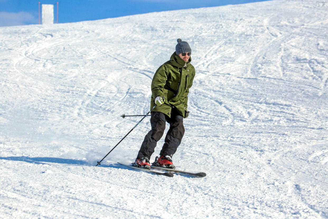 Les entorses sont les blessures les plus fréquentes dans la pratique du ski, elles représentent quasiment la moitié des diagnostics.  - Credit:www.alamy.com / Alamy Stock Photo / Abaca