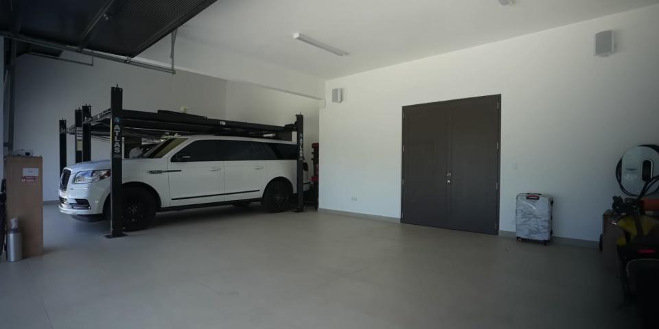 A spacious garage.