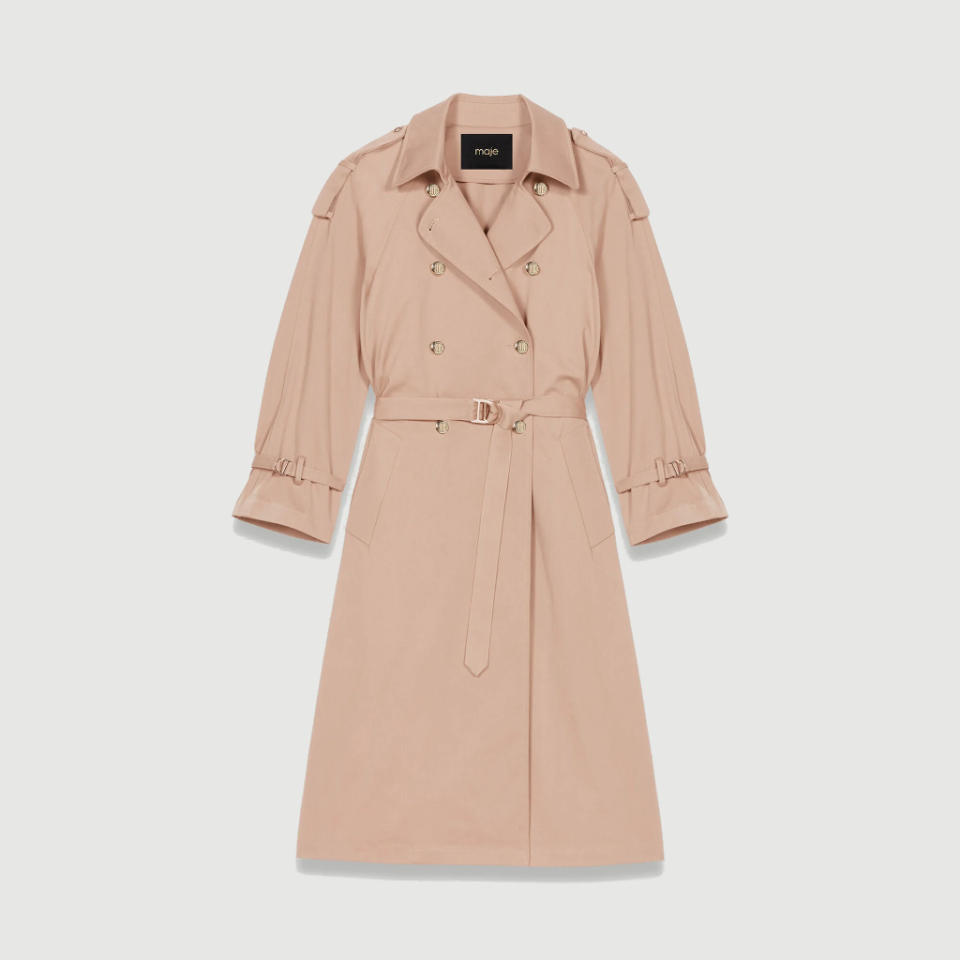 Trench oversize rose Maje