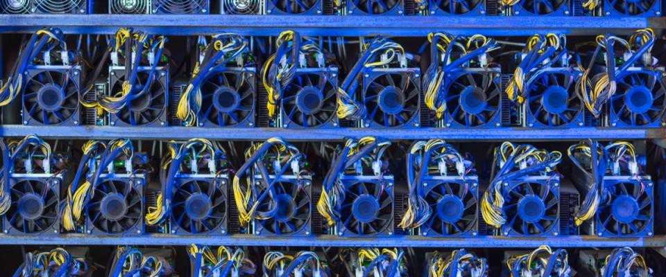 A cryptocurrency mining farm