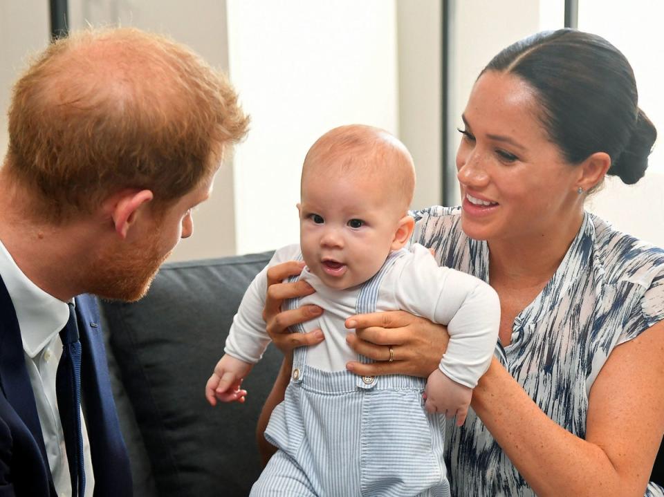 Meghan made claims over royal reaction to her son Archie before he was born (Toby Melville/PA)