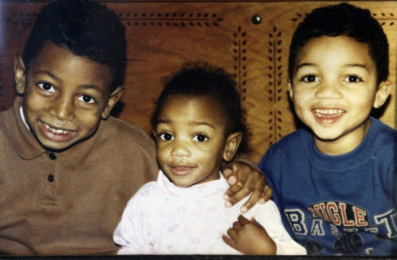 DJ Henry with his siblings at a young age. (Family photo)   