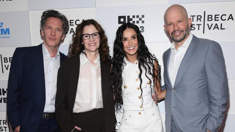 PHOTO: Andrew McCarthy, Ally Sheedy, Demi Moore and Jon Cryer attend a screening of 'BRATS' during the 2024 Tribeca Festival at BMCC Tribeca PAC on June 7, 2024 in New York City. (Gary Gershoff/WireImage via Getty Images, FILE)