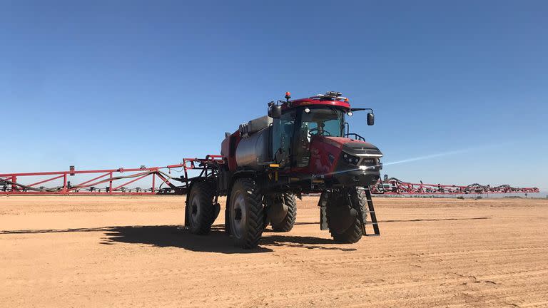 Pulverizadora de Case IH con sensores