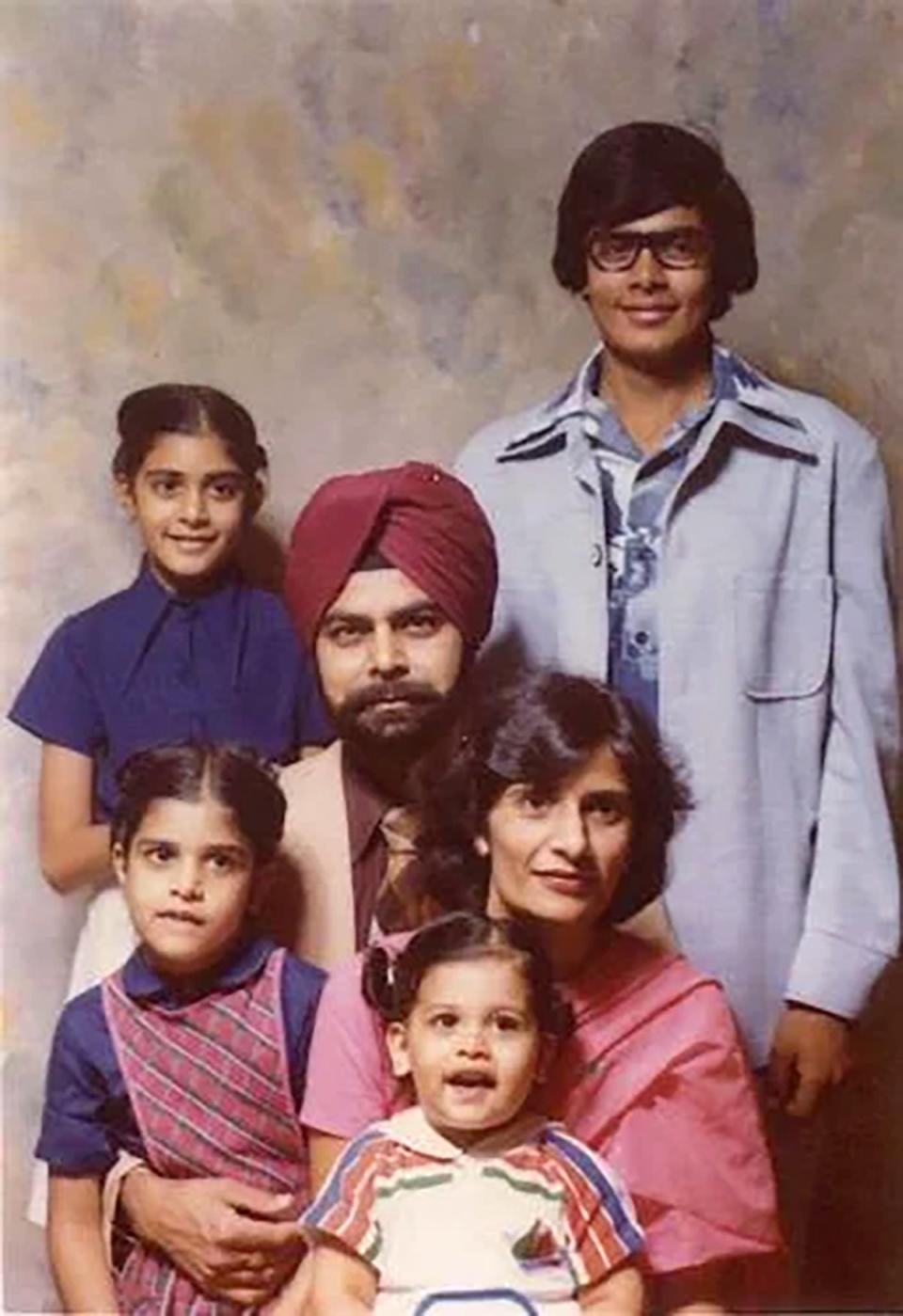 The Randhawa family were tight-knit as the only Indian family in rural Bamberg County (Supplied)