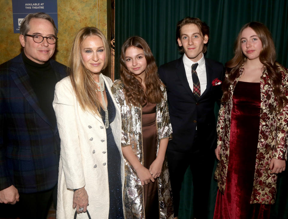 Matthew Broderick, Sarah Jessica Parker, and their children