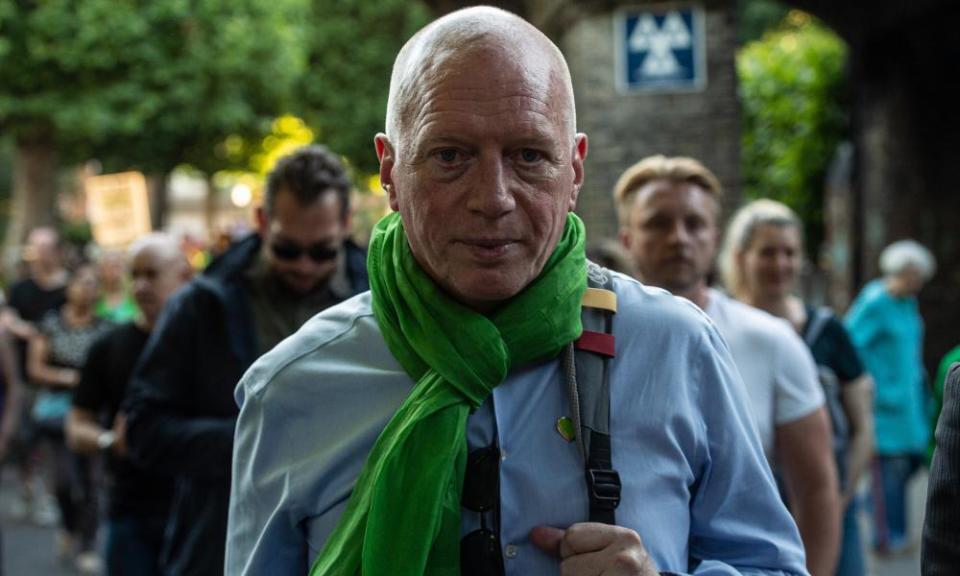 Wrack joins protesters on the fifth annual Silent Walk at Grenfell Tower in London