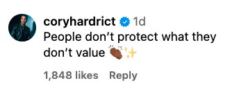 "People don't protect what they don't value"