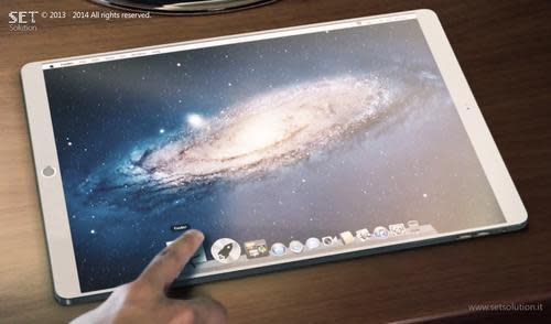Concept drawing of iPad Pro