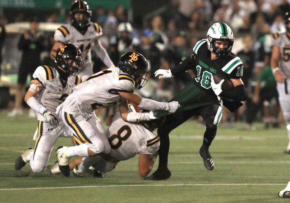 Starring at receiver and defensive back, Will Halub helped Thousand Oaks win the Canyon League title and go 10-0 in the regular season last fall. He will suit up with the East team for Saturday's county all-star football game.