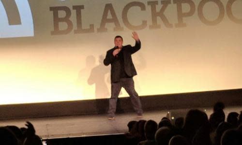 Peter Kay surprises fans at the Blackpool Opera House.