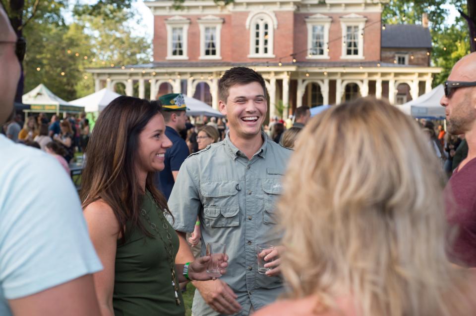 Connor Shea has a great time during an event at Oaklands Mansion in Murfreesboro.