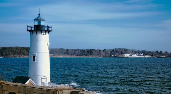 Lighthouse in New Castle, New Hampshire