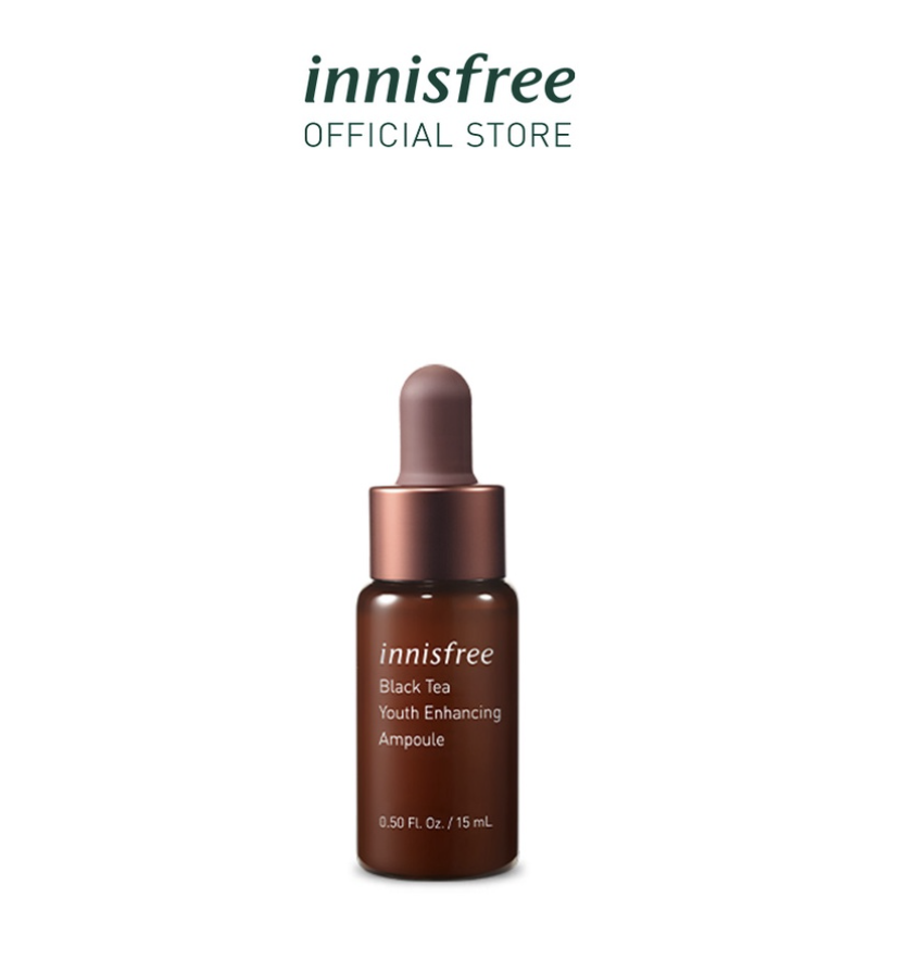 Innisfree Black Tea Youth Enhancing Ampoule 15ml. (PHOTO: Shopee)