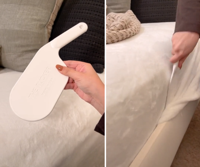 Long Bed Sheet Tucker Tool Plastic Bed Maker Keep Sheets in Place Handy Bed  Sheet Tightener for Hotel Home Bedroom