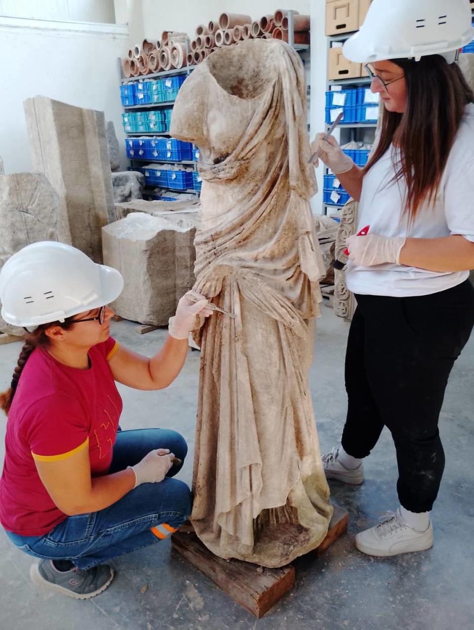 Experts have previously discovered Roman copies of the famous statue, officials said.