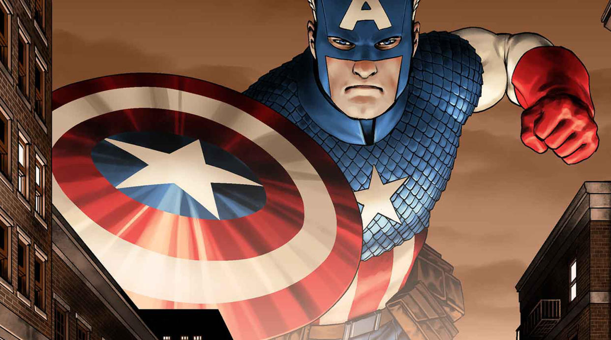  Captain America #1 cover art 