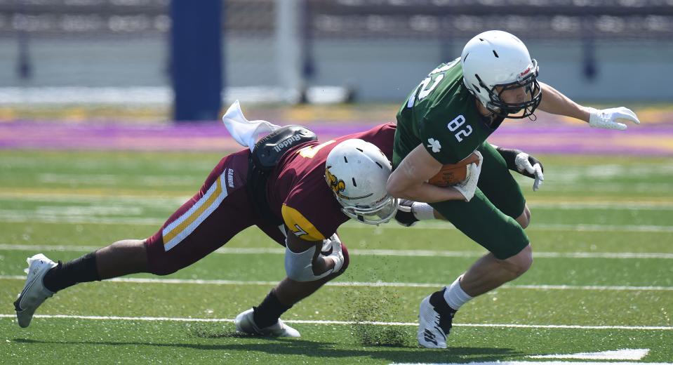 Cameron Barmore led Mercyhurst in 2021 with 416 receiving yards and four touchdowns.