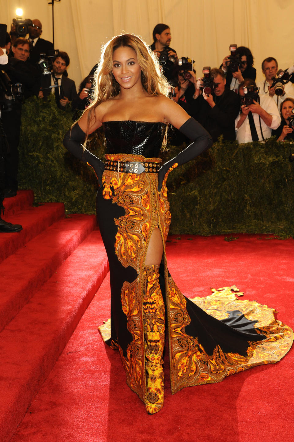 Wearing Givenchy to the Met Gala in May 2013