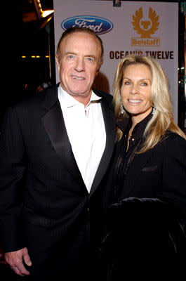 James Caan with Linda Stokes at the Hollywood premiere of Warner Bros. Ocean's Twelve