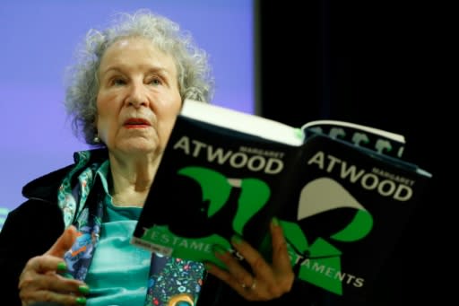 Canadian author Margaret Atwood reads from her new book "The Testaments"