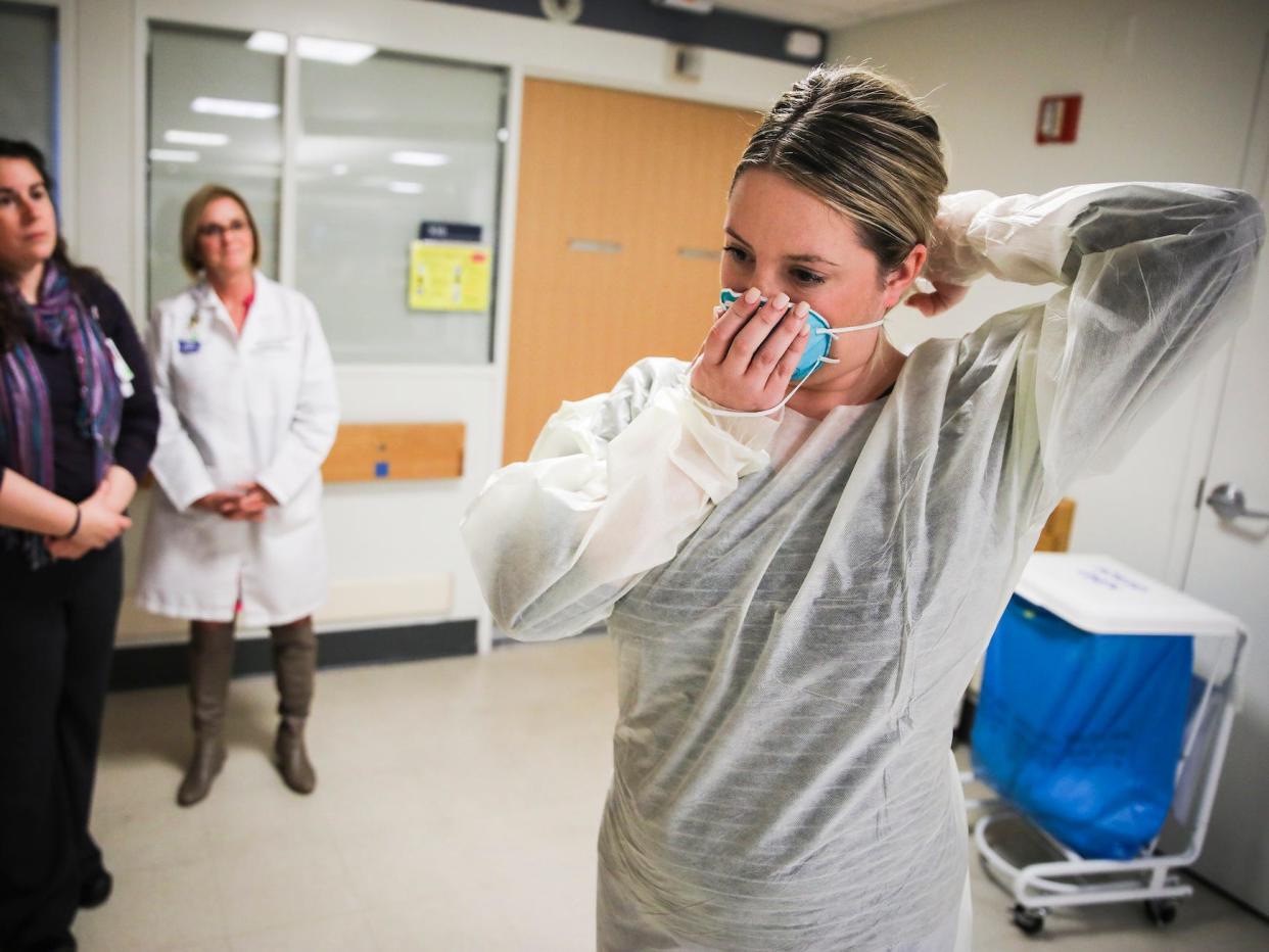 coronavirus hospital doctor healthcare workers masks