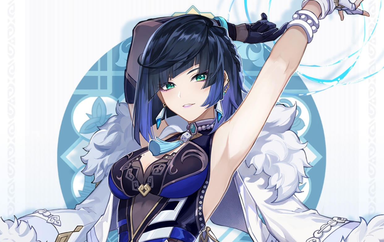 Yelan, the 5-star Hydro bow wielder from Liyue, will be one of the new characters arriving to Genshin Impact in version 2.7. (Photo: HoYoverse)