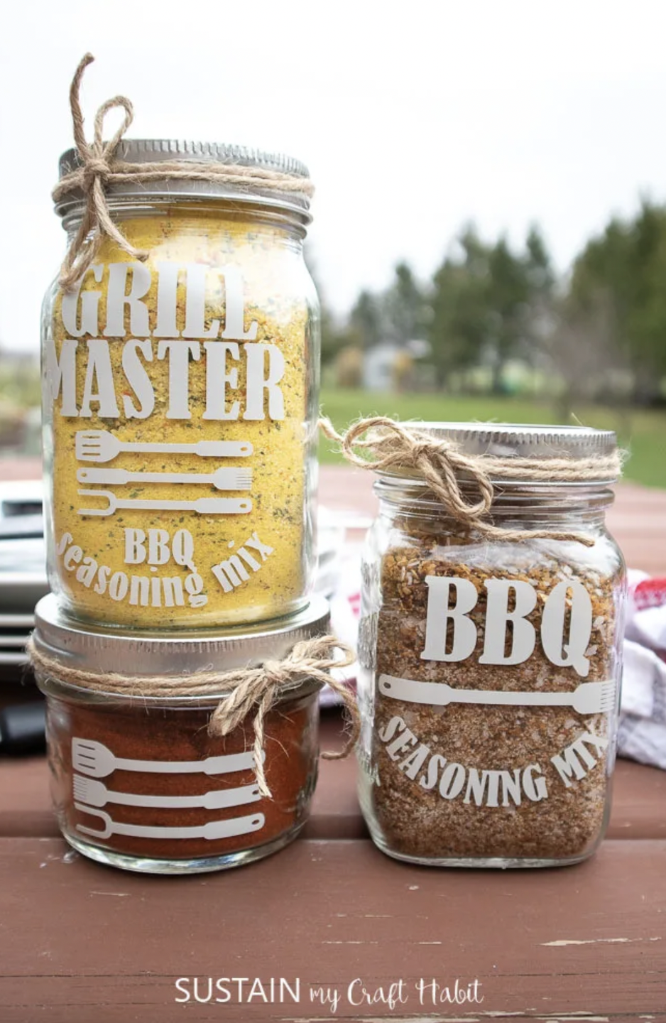 father's day crafts, seasoning jars
