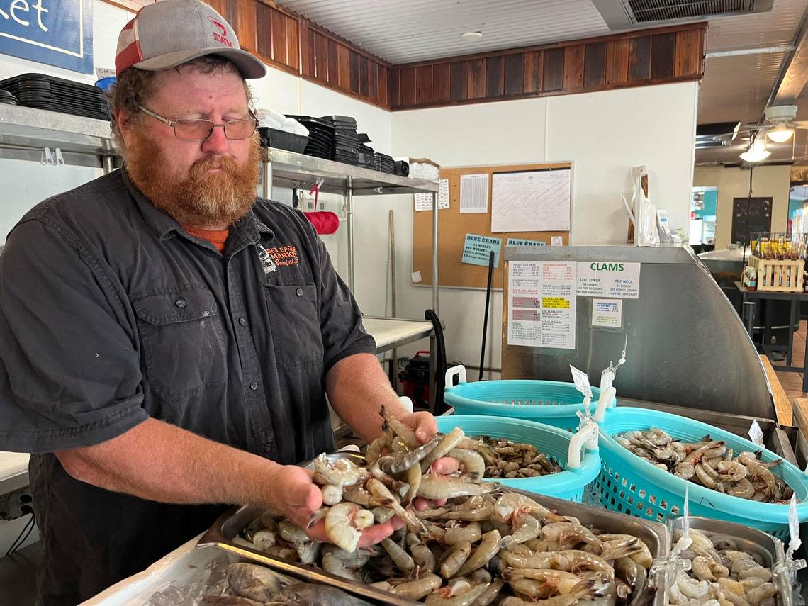 Craig Reaves, owner of Sea Eagle Market, said 1,200 pounds of locally-caught shrimp will be used in the Lowcountry boil served at the Lowcountry Supper from 6 to 7:30 p.m. Thursday.