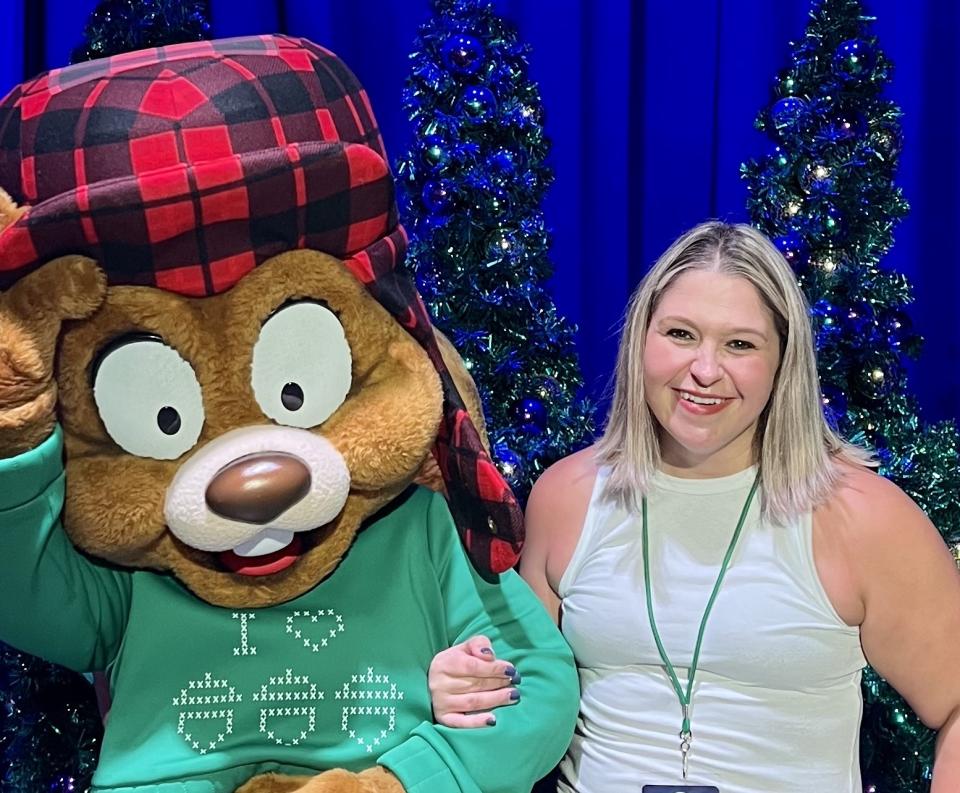 Nothing short of an Orlando Christmas icon, Earl the Squirrel, a character that pays tribute to a real-life squirrel who once destroyed the lighting on a Universal Christmas tree, is available for meet-and-greets this holiday season at Universal Studios. (Photo: Terri Peters)