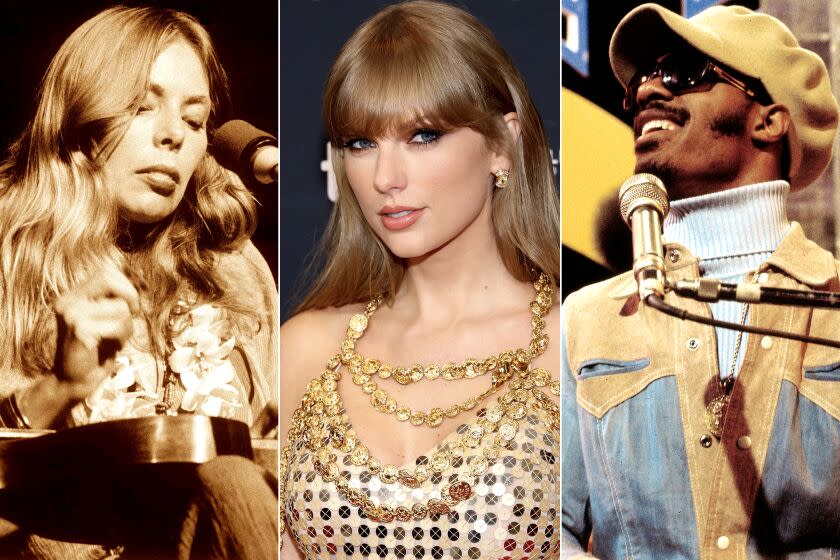 Joni Mitchell, 1974; Taylor Swift, 2022; and Stevie Wonder, 1974.