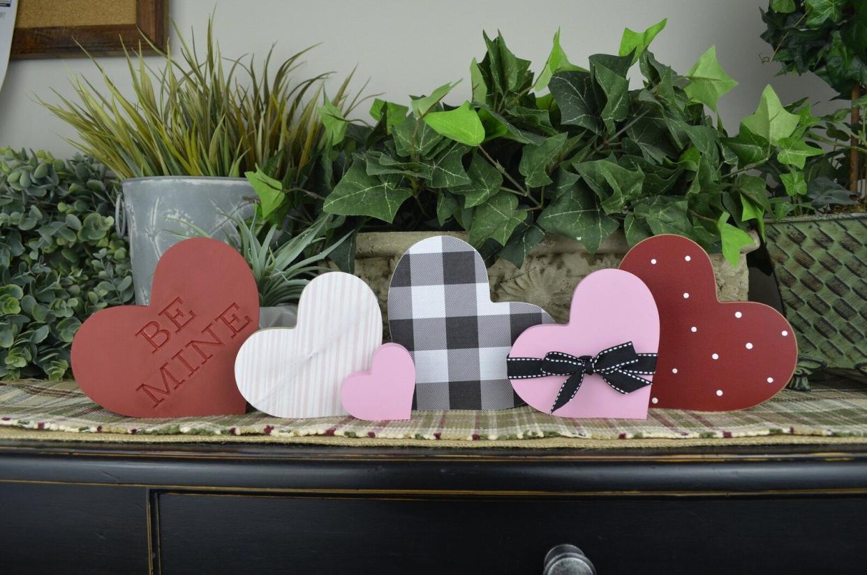 <p><a href="https://go.redirectingat.com?id=74968X1596630&url=https%3A%2F%2Fwww.etsy.com%2Flisting%2F768060253%2Fwood-heart-diy-craft-unfinished-wood&sref=https%3A%2F%2Fwww.redbookmag.com%2Flove-sex%2Frelationships%2Fg46585253%2Fvalentines-day-crafts%2F" rel="nofollow noopener" target="_blank" data-ylk="slk:Shop Now;elm:context_link;itc:0;sec:content-canvas" class="link rapid-noclick-resp">Shop Now</a></p><p>DIY Wooden Heart</p><p>etsy.com</p><p>$2.75</p><span class="copyright">Etsy </span>