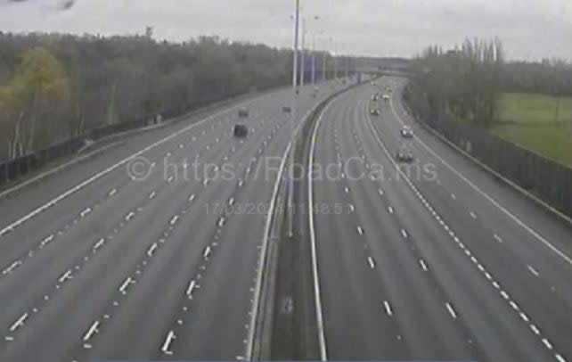 The view from junction 12 where traffic is moving (Traffic Cameras)