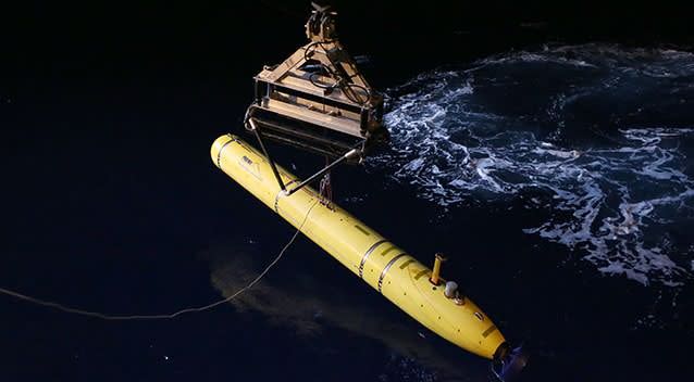 The Phoenix International Autonomous Underwater Vehicle (AUV) Artemis was used as part of the underwater search for the missing jet. Photo: Getty Images