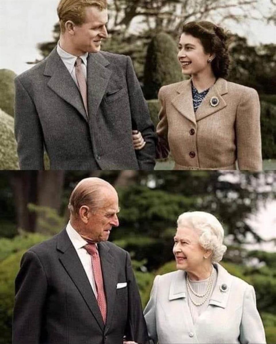 菲利浦親王在與女王金婚的慶祝晚會上說，「這些年最大收穫是了解到寬容是所有美滿婚姻最核心要素」，「你們從我身上就能看出來了，女王得是多麼寬容的一個人啊！」（圖／推特@piersmorgan）