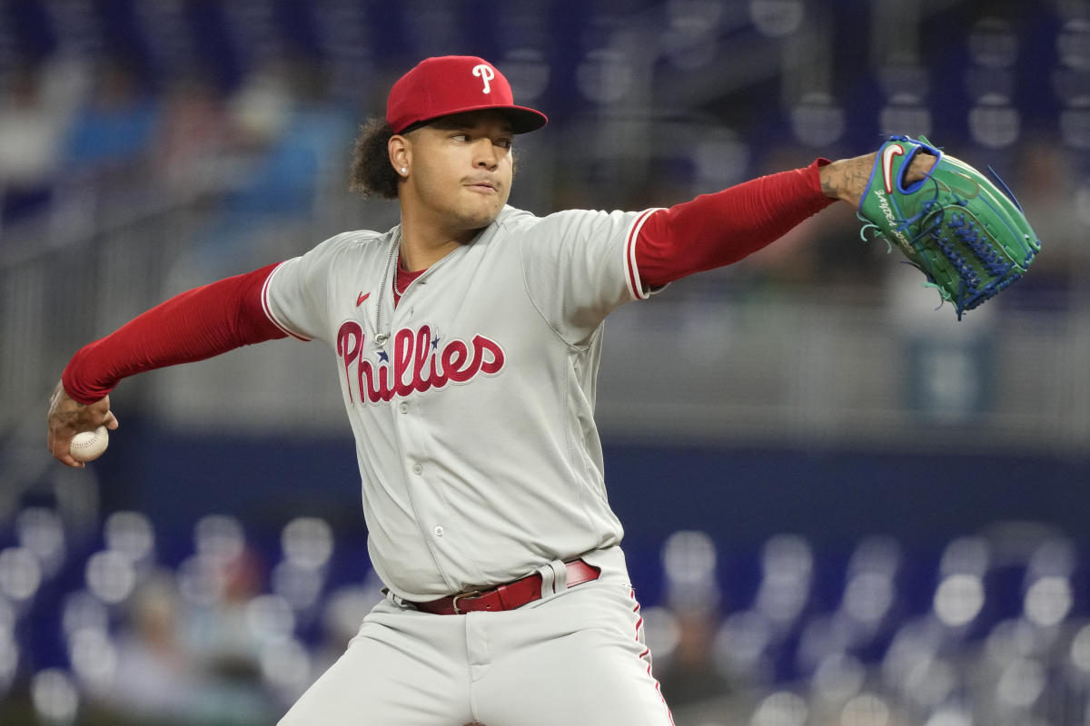 Phillies' Walker shuts down Marlins to become majors first pitcher with 12  wins