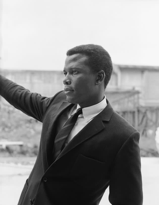 An archival image of Sidney Poitier in 